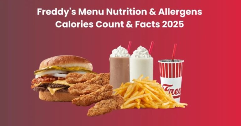 freddy's calorie menu USA